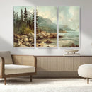 Abstract Acadia National Park Wall Art Canvas Print -