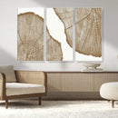 Rustic Brown Tree Ring Wall Art Canvas Print – Framed and