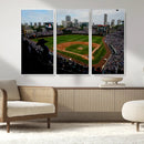 Chicago Cubs Baseball Team Print - Wrigley Field Stadium