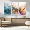 Abstract Flowing Colors Wall Art Canvas Print