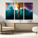 God Hand Wall Art Canvas Print