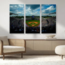 3-Panel Kauffman Stadium Wall Art Print | Large Kansas City