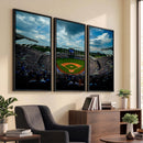 3-Panel Kauffman Stadium Wall Art Print | Large Kansas City