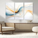 Decorative Turquoise Abstract Wave Wall Art Canvas Print by MyGreatCanvas | Canvas Wall Art Prints | Photo Prints & Wall Decor