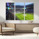 Tottenham Hotspur Stadium Canvas Print, Match Day Triple