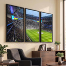 Tottenham Hotspur Stadium Canvas Print, Match Day Triple