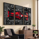 Ferrari Pit Stop Canvas Wall Art – Precision and Speed