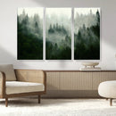 Misty Forest Wall Art – Tranquil Green Woodland Canvas by MyGreatCanvas | Canvas Wall Art Prints | Photo Prints & Wall Decor