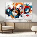 Abstract Wall Art, Rings Wall Art Canvas Print