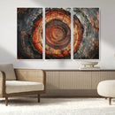 Wood Grain Canvas Wall Art - Framed Abstract Tree Ring