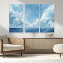 Abstract Ocean Print Artwork- Serene Blue Ocean Canvas Wall by MyGreatCanvas | Canvas Wall Art Prints | Photo Prints & Wall Decor
