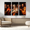 Religious Canvas Wall Art Print - Madonna and Child with