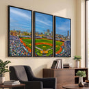 Wrigley Field Chicago Cubs Panoramic Canvas Print –