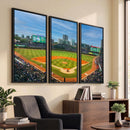 Wrigley Field Chicago Cubs Panoramic Canvas Print –