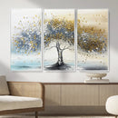 Golden and Silver Tree Wall Art – Framed Elegant Leaves by MyGreatCanvas | Canvas Wall Art Prints | Photo Prints & Wall Decor