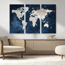 Vintage World Map Canvas Wall Art - Framed Map Print for by MyGreatCanvas | Canvas Wall Art Prints | Photo Prints & Wall Decor