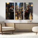 Jazz Canvas Wall Art Print – Abstract African American Music