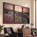 Indiana Memorial Stadium Wall Art Canvas Print, Framed