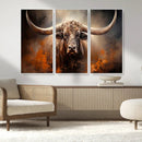 Highland Bull Canvas Abstract Canvas Wall Art Print – by MyGreatCanvas | Canvas Wall Art Prints | Photo Prints & Wall Decor