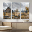 Rustic Autumn Farmhouse Wall Art Canvas Print – Serene