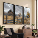 Rustic Autumn Farmhouse Wall Art Canvas Print – Serene