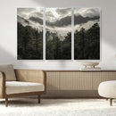 Moody Forest Wall Art – Framed Mountain Fog Canvas Artwork, by MyGreatCanvas | Canvas Wall Art Prints | Photo Prints & Wall Decor