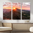 Mountain Sunrise Wall Art – Framed Alpine Ridge Canvas by MyGreatCanvas | Canvas Wall Art Prints | Photo Prints & Wall Decor