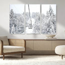 Snowy Ski Lift Wall Art – Framed Winter Mountain Canvas by MyGreatCanvas | Canvas Wall Art Prints | Photo Prints & Wall Decor
