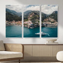 Amalfi Coast Wall Art – Framed Italian Seaside Canvas by MyGreatCanvas | Canvas Wall Art Prints | Photo Prints & Wall Decor