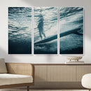 Underwater Surf Wall Art – Framed Ocean Wave Canvas Artwork, by MyGreatCanvas | Canvas Wall Art Prints | Photo Prints & Wall Decor