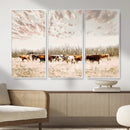 Longhorn Cattle Wall Art Canvas Print – Framed Texas Ranch