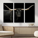 Longhorn Cattle Wall Art Canvas Print – Framed Texas Ranch by MyGreatCanvas | Canvas Wall Art Prints | Photo Prints & Wall Decor