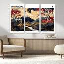 Modern Mount Fuji Wall Art Canvas Print – Framed Abstract