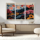 Modern Japanese Wall Art Canvas Print – Framed Contemporary