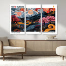 Modern Japanese Wall Art Canvas Print – Framed Abstract