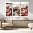 Modern Japanese Wall Art Canvas Print – Framed Abstract