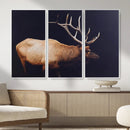 Rustic Elk Wall Art Canvas Print – Framed Moody Wildlife Art by MyGreatCanvas | Canvas Wall Art Prints | Photo Prints & Wall Decor