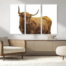 Highland Cow Wall Art Canvas Print – Framed Farmhouse Rustic by MyGreatCanvas | Canvas Wall Art Prints | Photo Prints & Wall Decor