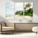 Relaxing Beach Wall Art Canvas Print – Framed Ocean View