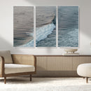 Ocean Waves Wall Art Canvas Print – Framed Coastal Serenity