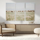 Bison Herd Wall Art Canvas Print – Framed Western Bison