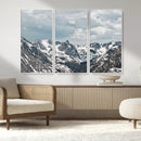 Snowy Peaks Wall Art Canvas Print – Alpine Wilderness