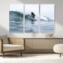 Surfer on Wave Wall Art Canvas Print – Framed Ocean by MyGreatCanvas | Canvas Wall Art Prints | Photo Prints & Wall Decor