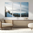 Snowy Mountains Wall Art Canvas Print – Framed Alpine by MyGreatCanvas | Canvas Wall Art Prints | Photo Prints & Wall Decor