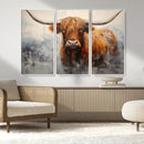 Scottish Highland Wall Art Canvas Print, Framed Longhorn Art by MyGreatCanvas | Canvas Wall Art Prints | Photo Prints & Wall Decor