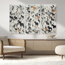 Wild Horse Stampede Wall Art Canvas Print – Monochrome by MyGreatCanvas | Canvas Wall Art Prints | Photo Prints & Wall Decor