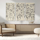 Wild Horse Stampede Wall Art Canvas Print – Monochrome by MyGreatCanvas | Canvas Wall Art Prints | Photo Prints & Wall Decor
