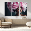 Black Beauty Petal Crown Wall Art Canvas Print – Floral by MyGreatCanvas | Canvas Wall Art Prints | Photo Prints & Wall Decor