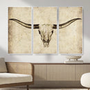 Longhorn Skull Wall Art Canvas Print – Rustic Western by MyGreatCanvas | Canvas Wall Art Prints | Photo Prints & Wall Decor