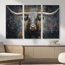 Rustic Bull Wall Art Canvas Print, Longhorn Wall Decor for by MyGreatCanvas | Canvas Wall Art Prints | Photo Prints & Wall Decor